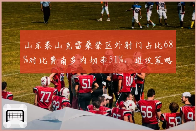山东泰山克雷桑禁区外射门占比68%对比费南多内切率51%，进攻策略偏向远射