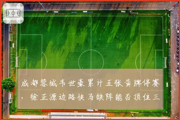 成都蓉城韦世豪累计五张黄牌停赛,徐正源边路快马缺阵能否顶住三镇冲击?